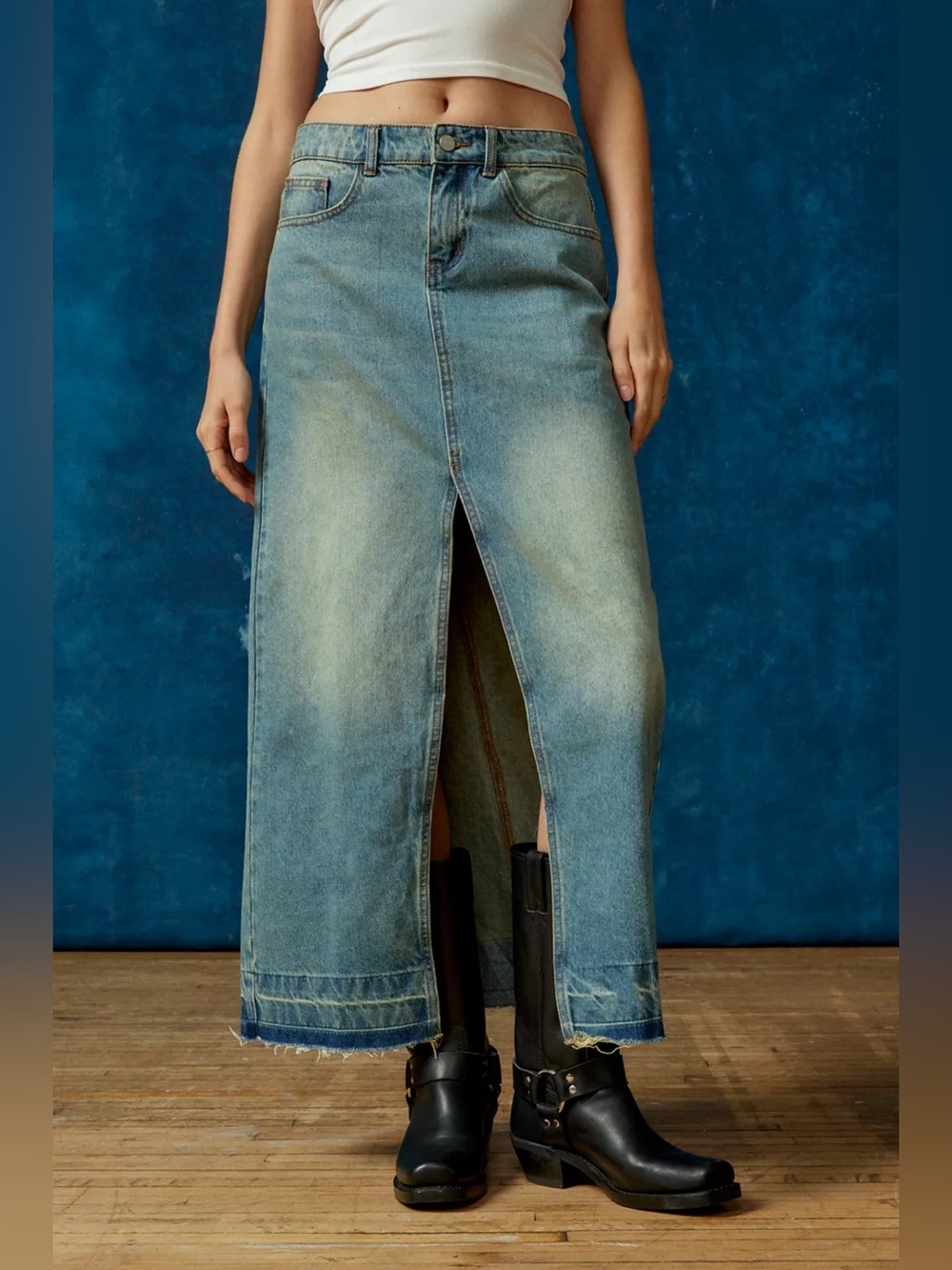 BDG Mandi Denim Maxi Skirt from Urban Outfitters